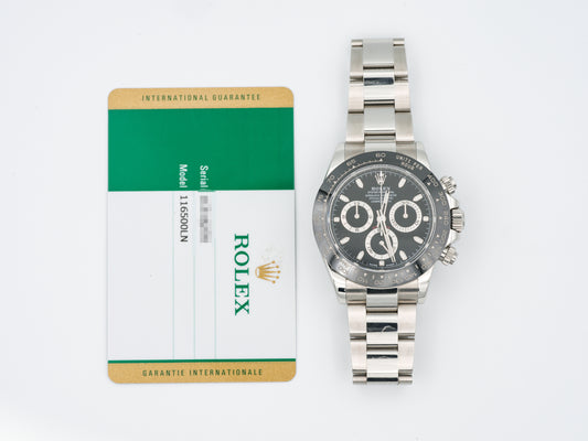 Rolex Daytona  116500LN with Card