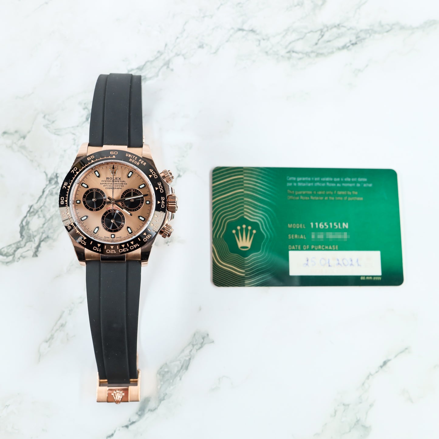 Rolex Daytona 116515LN with Card