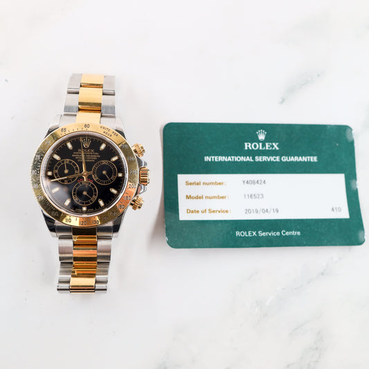 Rolex Daytona 116523 with Card