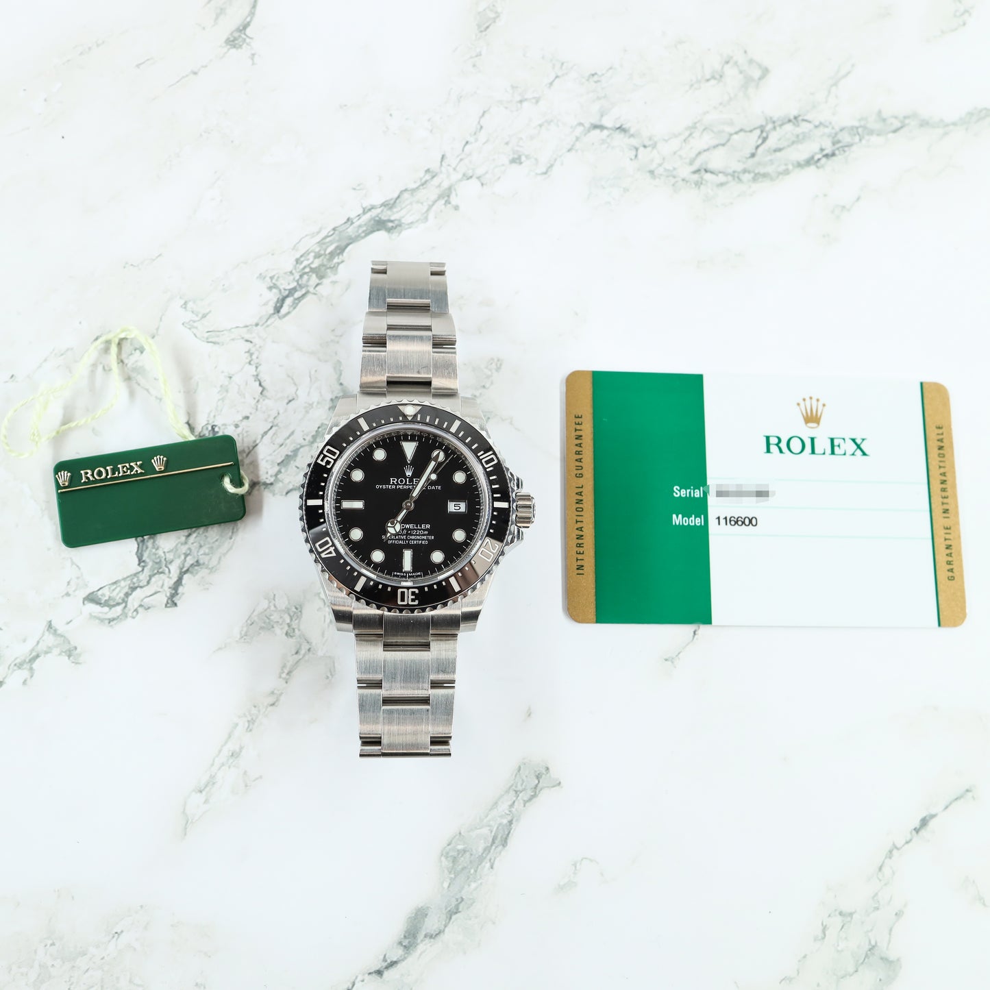 Rolex Sea Dweller 116600 with Card