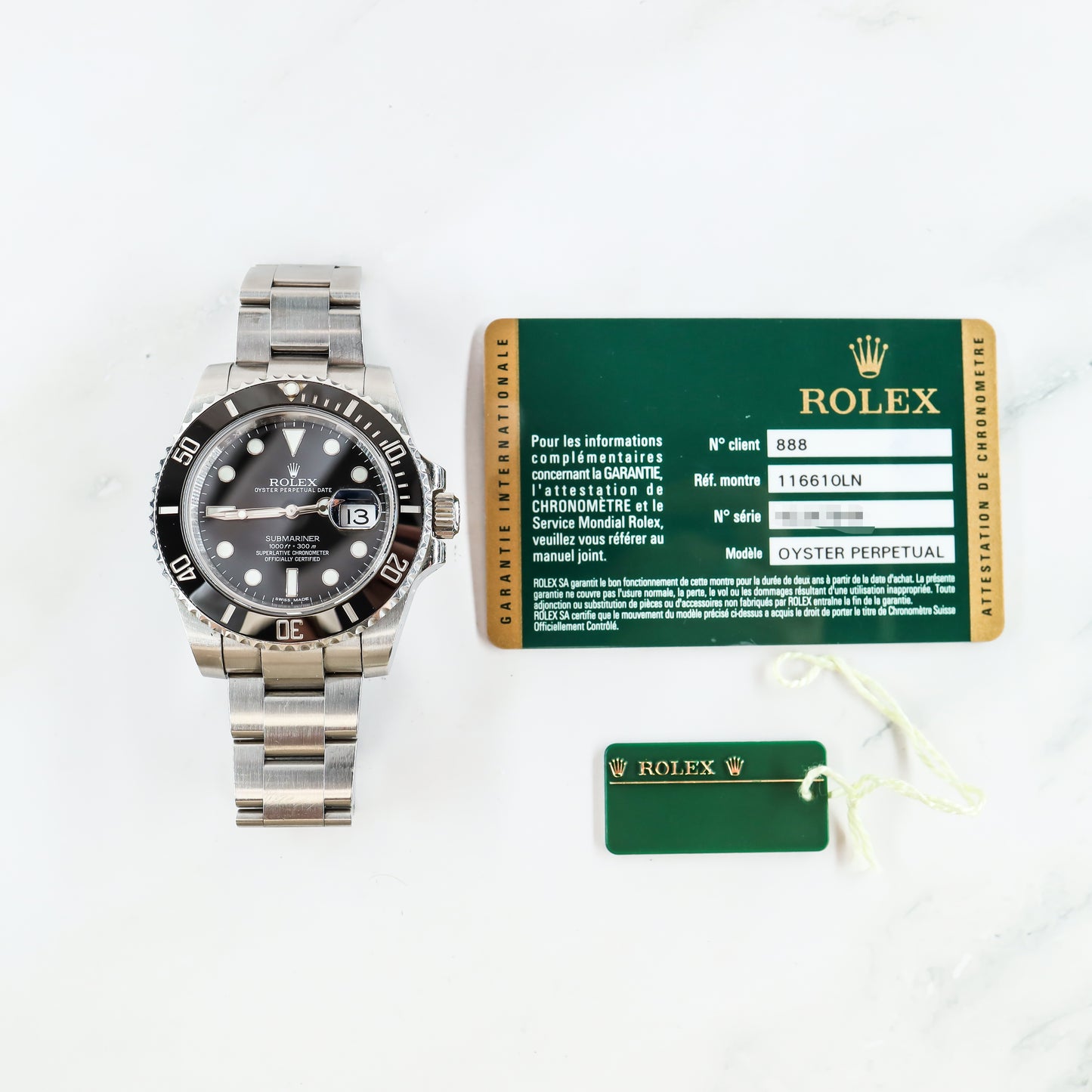 Rolex Submariner 116610LN with Card