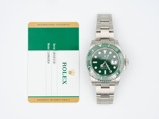 Rolex Submariner 116610LV with Card