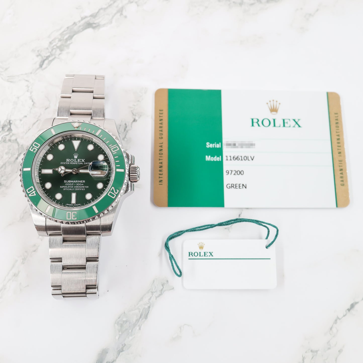 Rolex Submariner 116610LV with Card