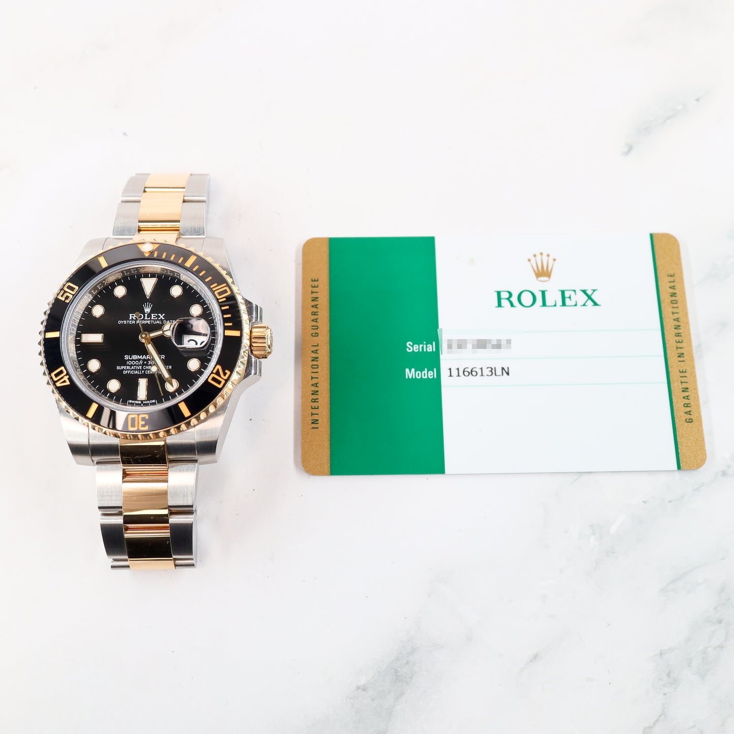 Rolex Submariner 116613LN with Card