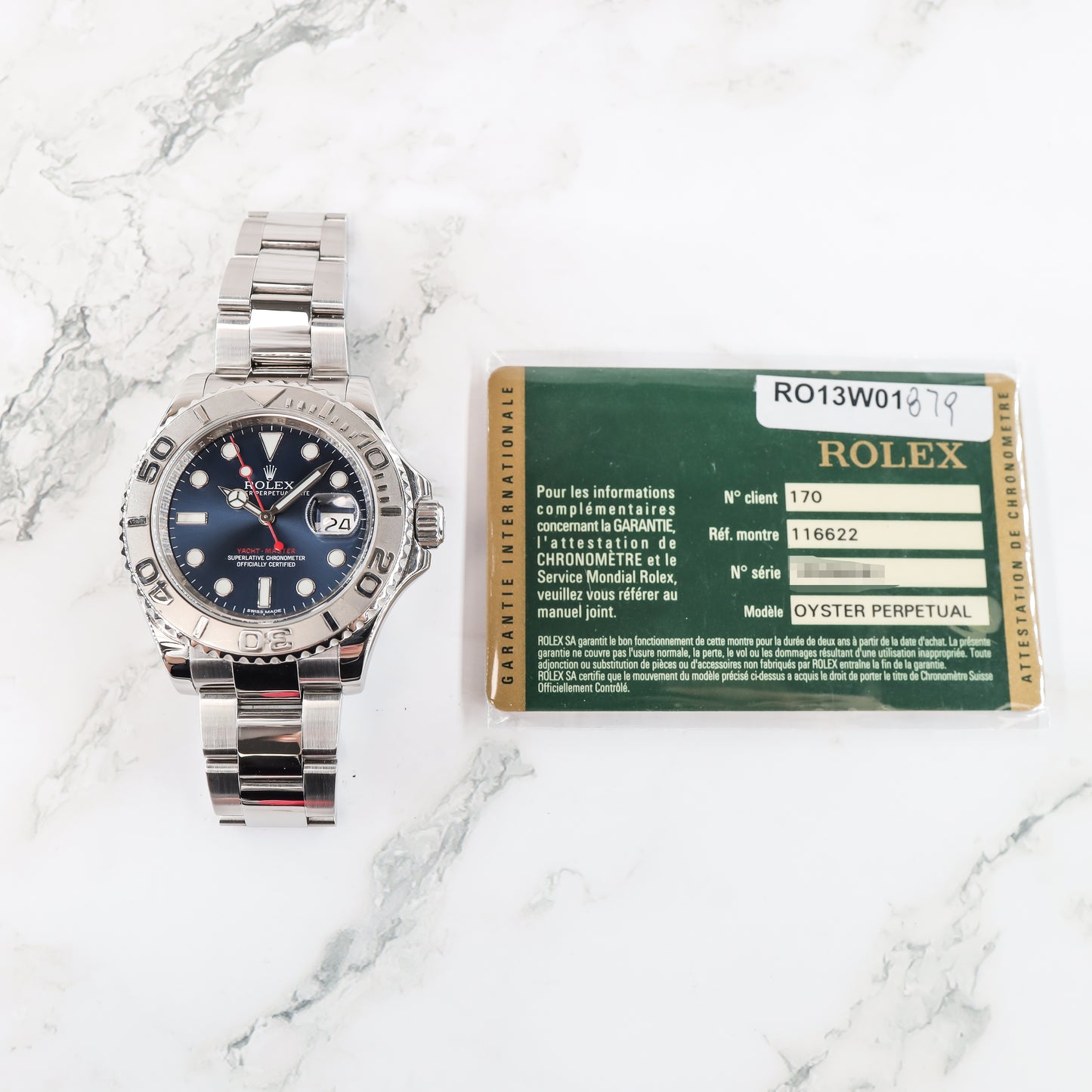 Rolex Yacht-Master 116622 with Card