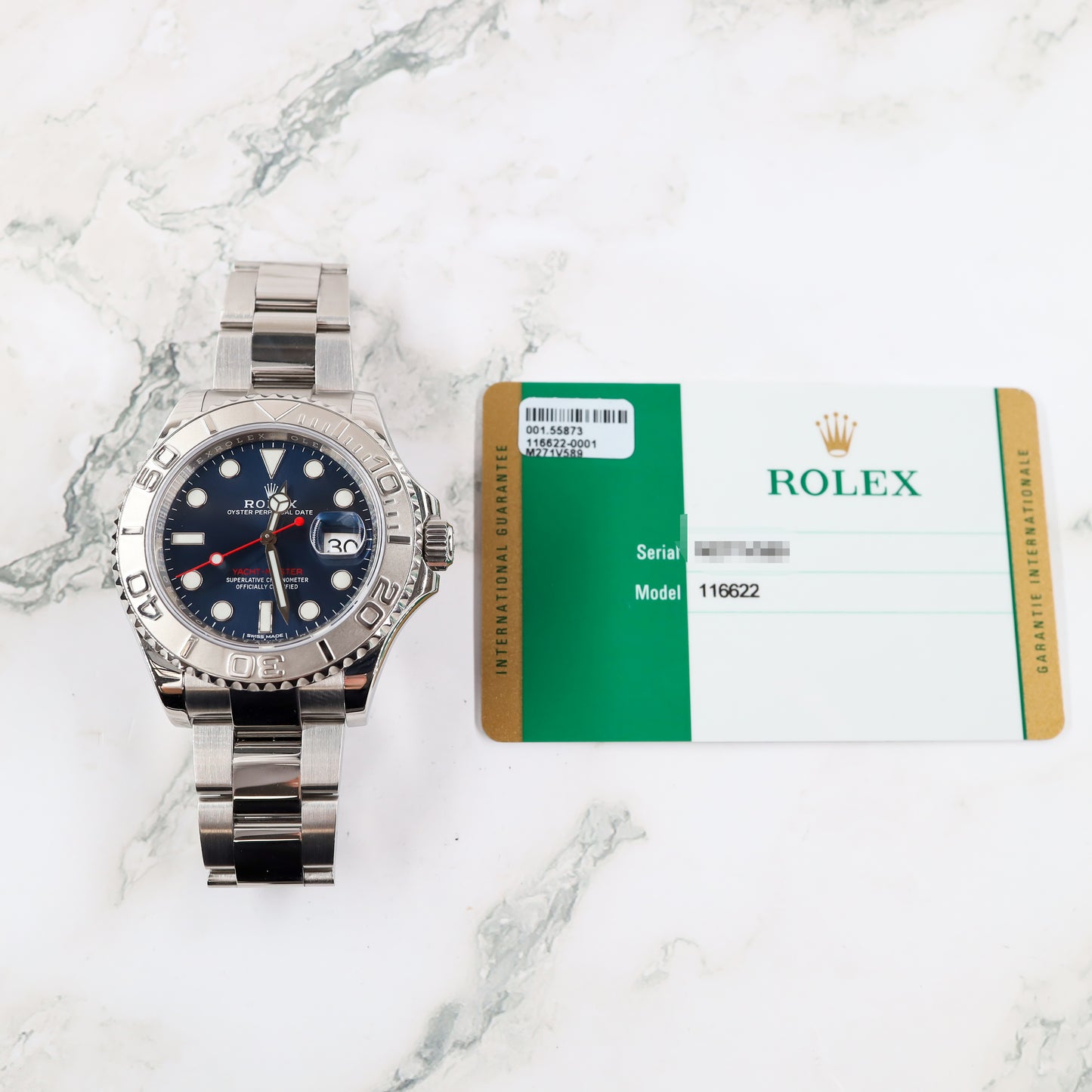 Rolex Yacht-Master 116622 with Card