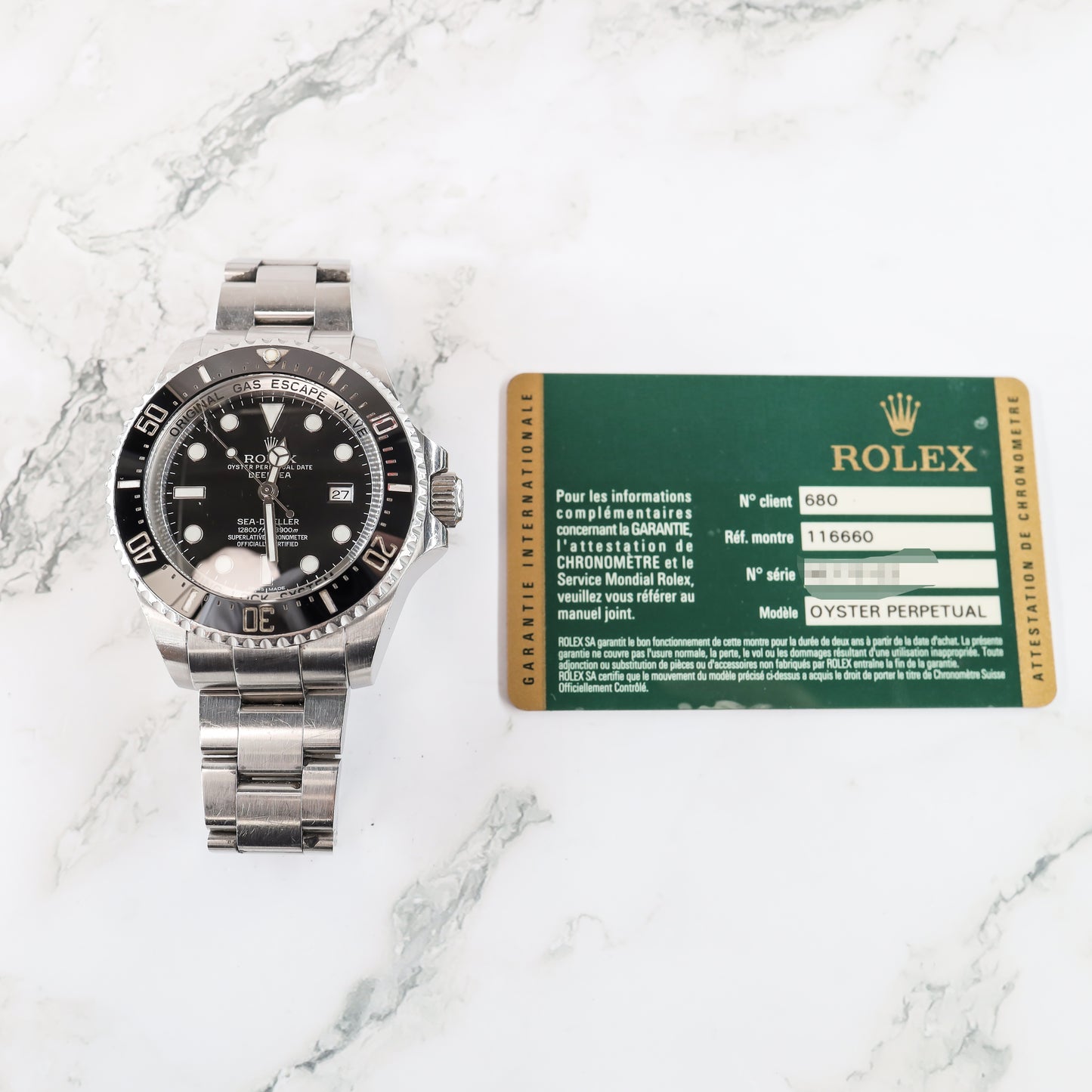 Rolex Sea-Dweller 116660 with Card