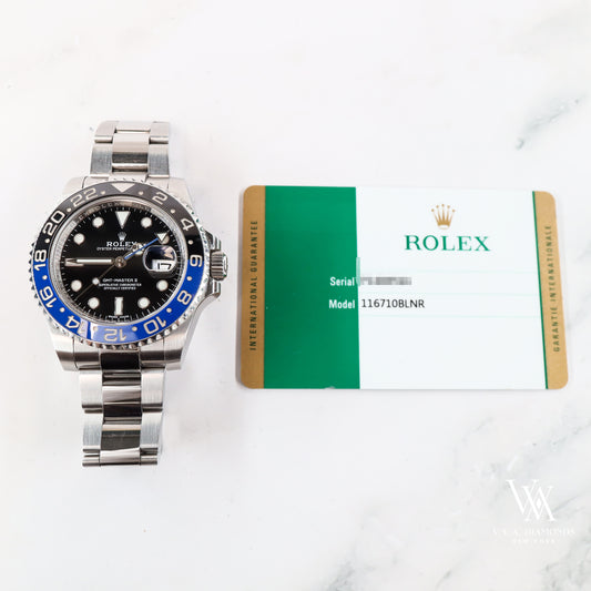 Rolex GMT-Master II 116710BLNR with Card