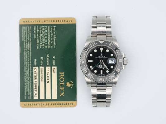 Rolex GMT-Master II 116710LN with Card