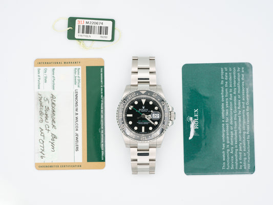 Rolex GMT-Master II 116710LN with Card