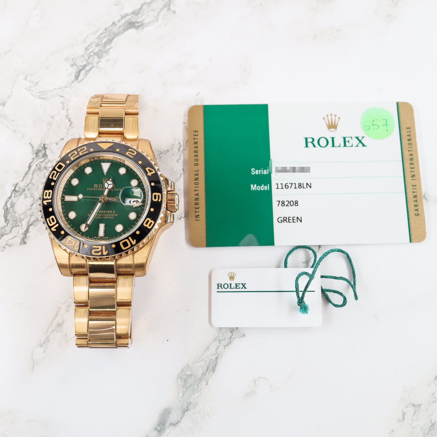 Rolex GMT-Master II 116718LN with Card