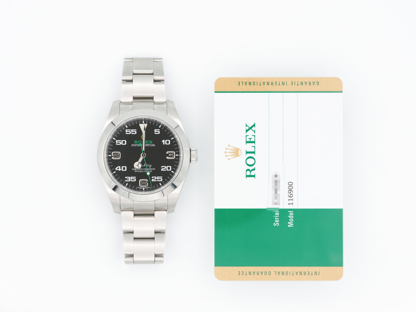 Rolex Air-King 116900 with Card