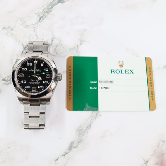 Rolex Air-King 116900 with Card