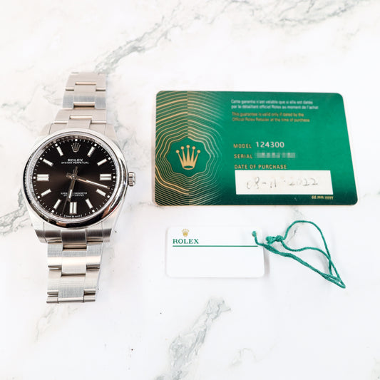 Rolex Oyster Perpetual 124300 with Card