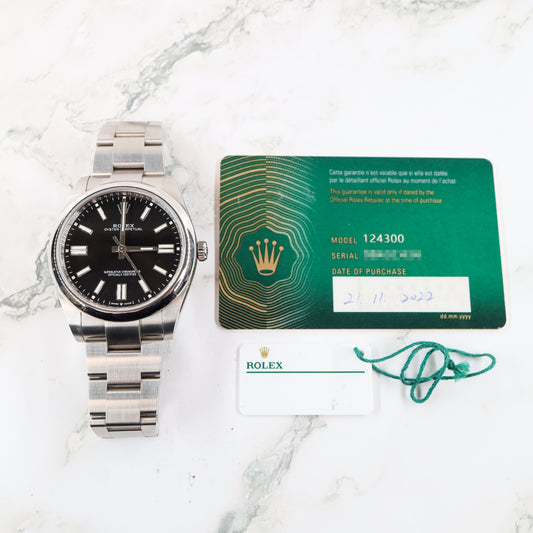 Rolex Oyster Perpetual 124300 with Card