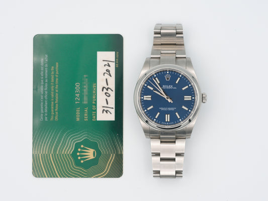 Rolex Oyster Perpetual 124300 with Card