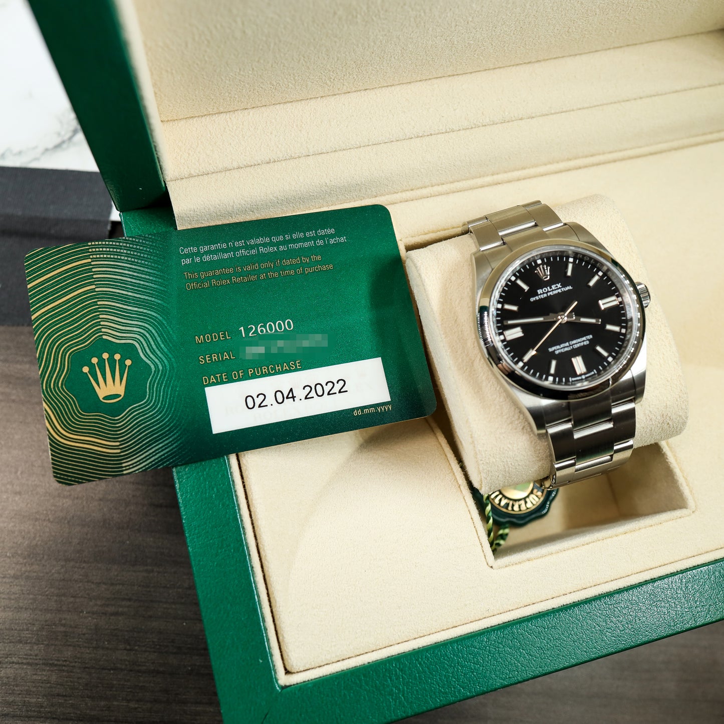 Rolex Oyster Perpetual 126000 Full Set