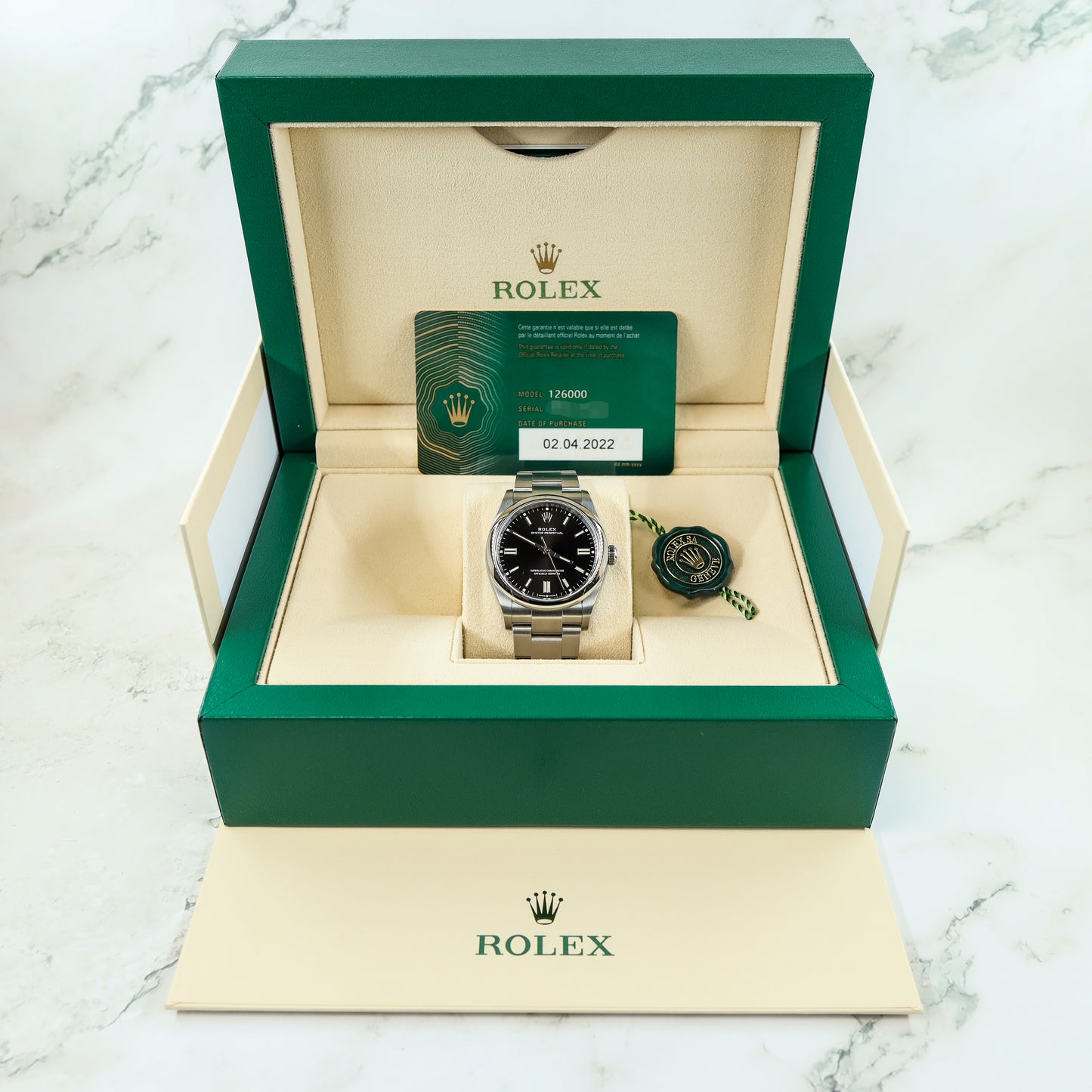 Rolex Oyster Perpetual 126000 Full Set