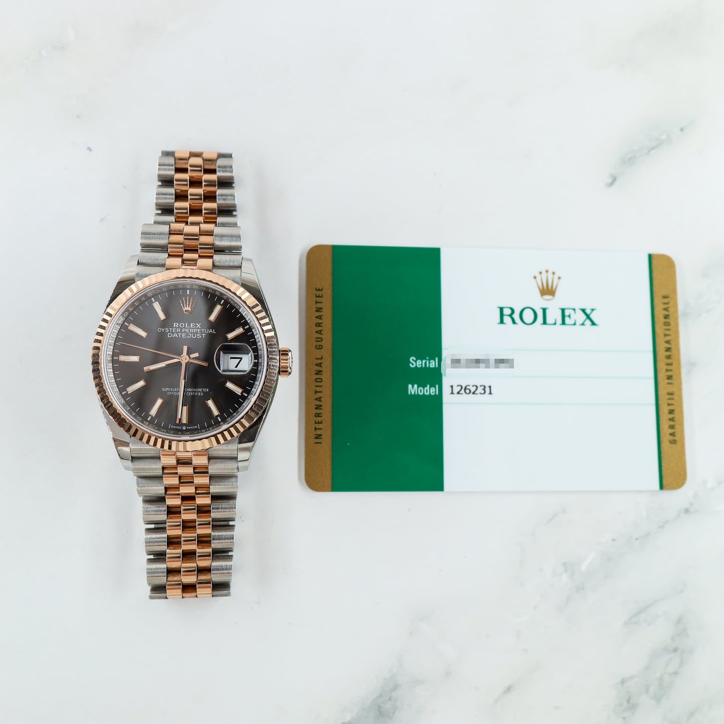 Rolex Datejust 126231 with Card