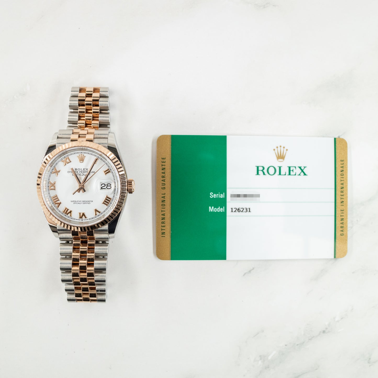 Rolex Datejust 126231 with Card