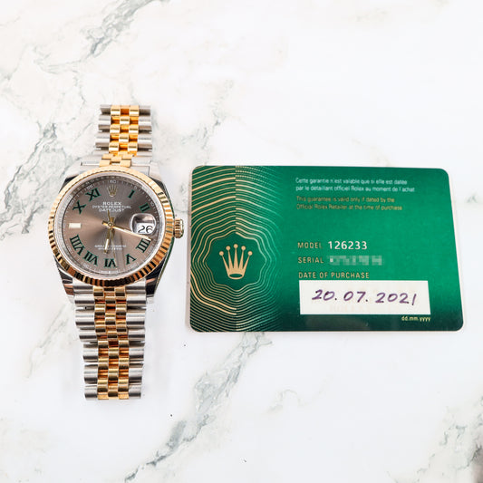 Rolex Datejust 126233 with Card