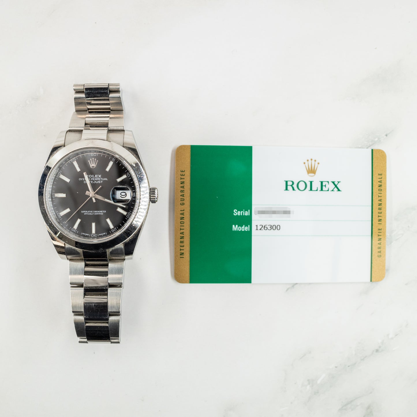 Rolex Datejust 126300 with Card