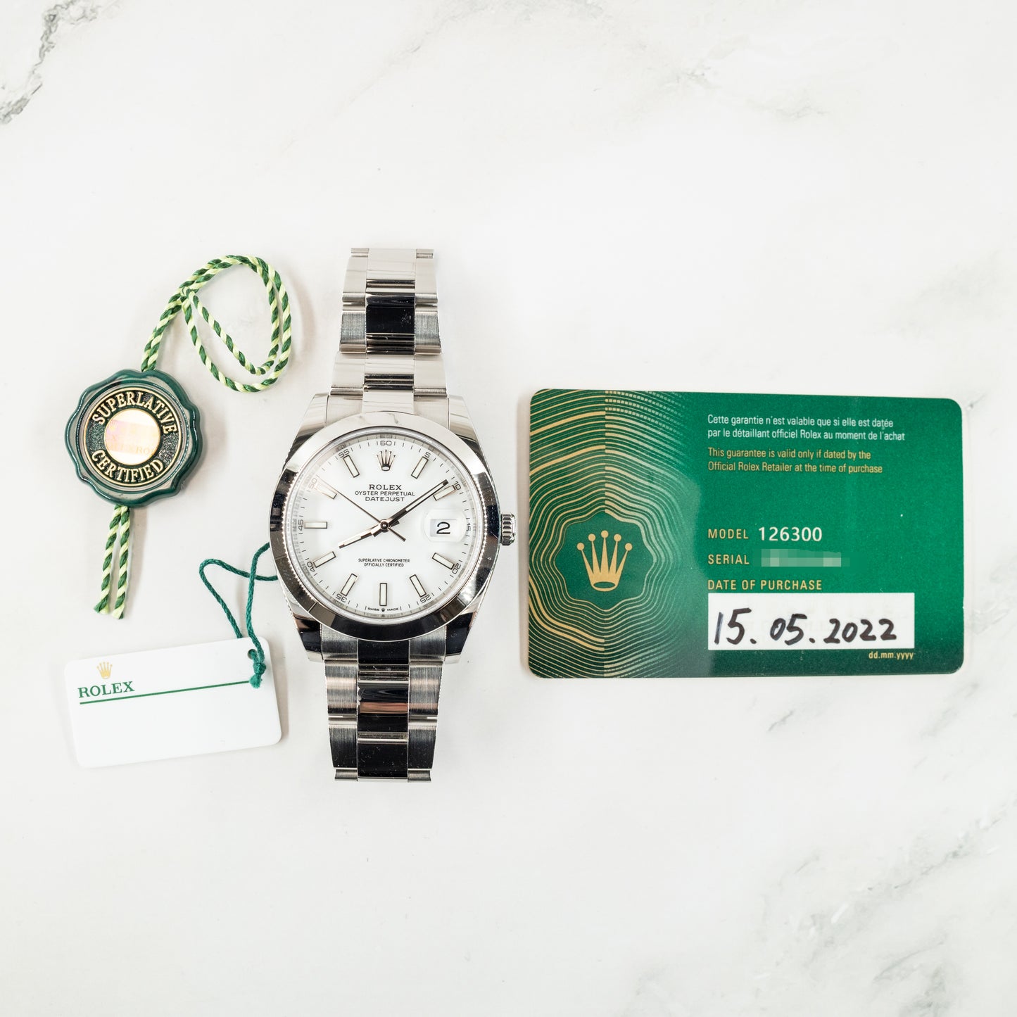 Rolex Datejust 126300 with Card