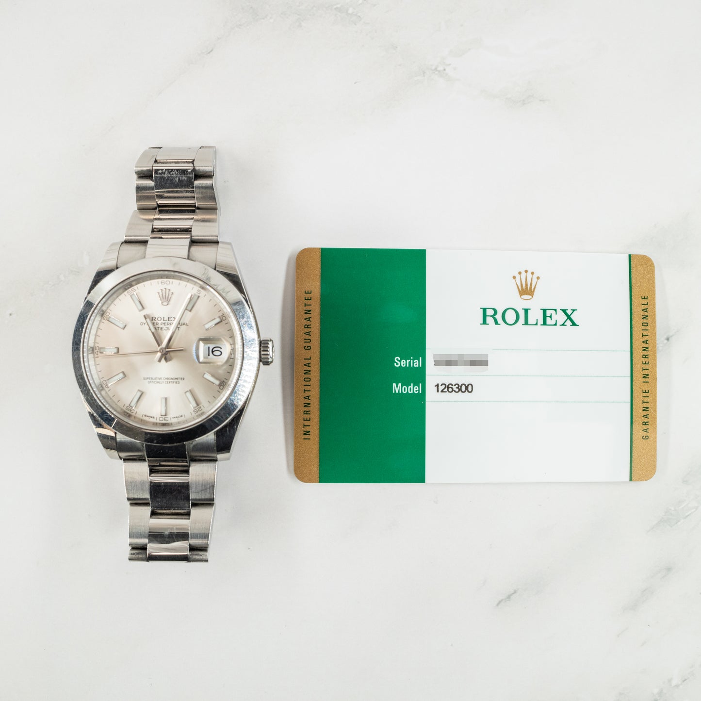 Rolex Datejust 126300 with Card