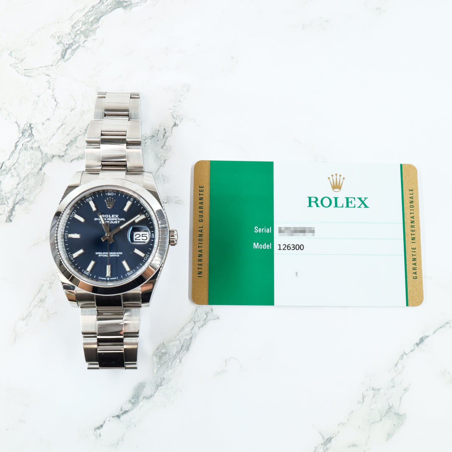 Rolex Datejust 126300 with Card