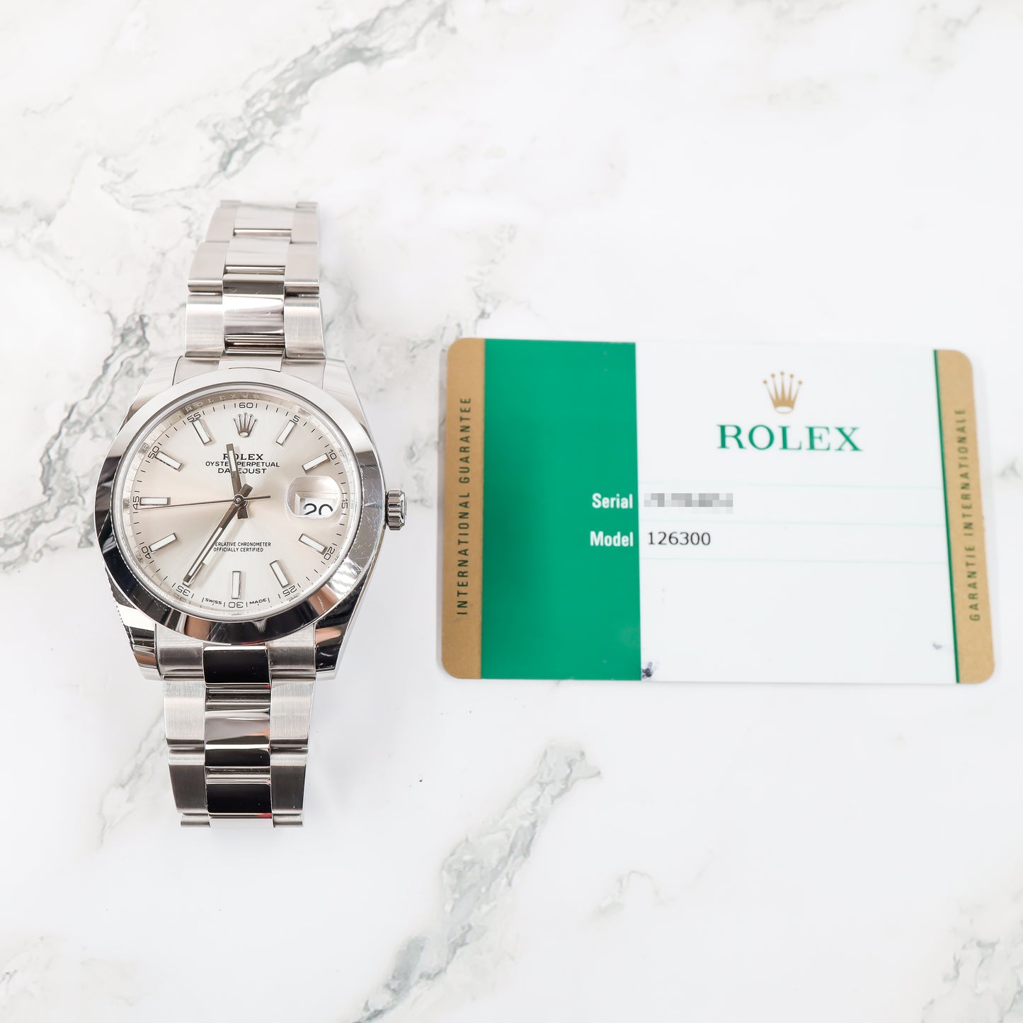 Rolex Datejust 126300 with Card