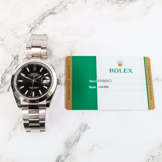 Rolex Datejust 126300 with Card