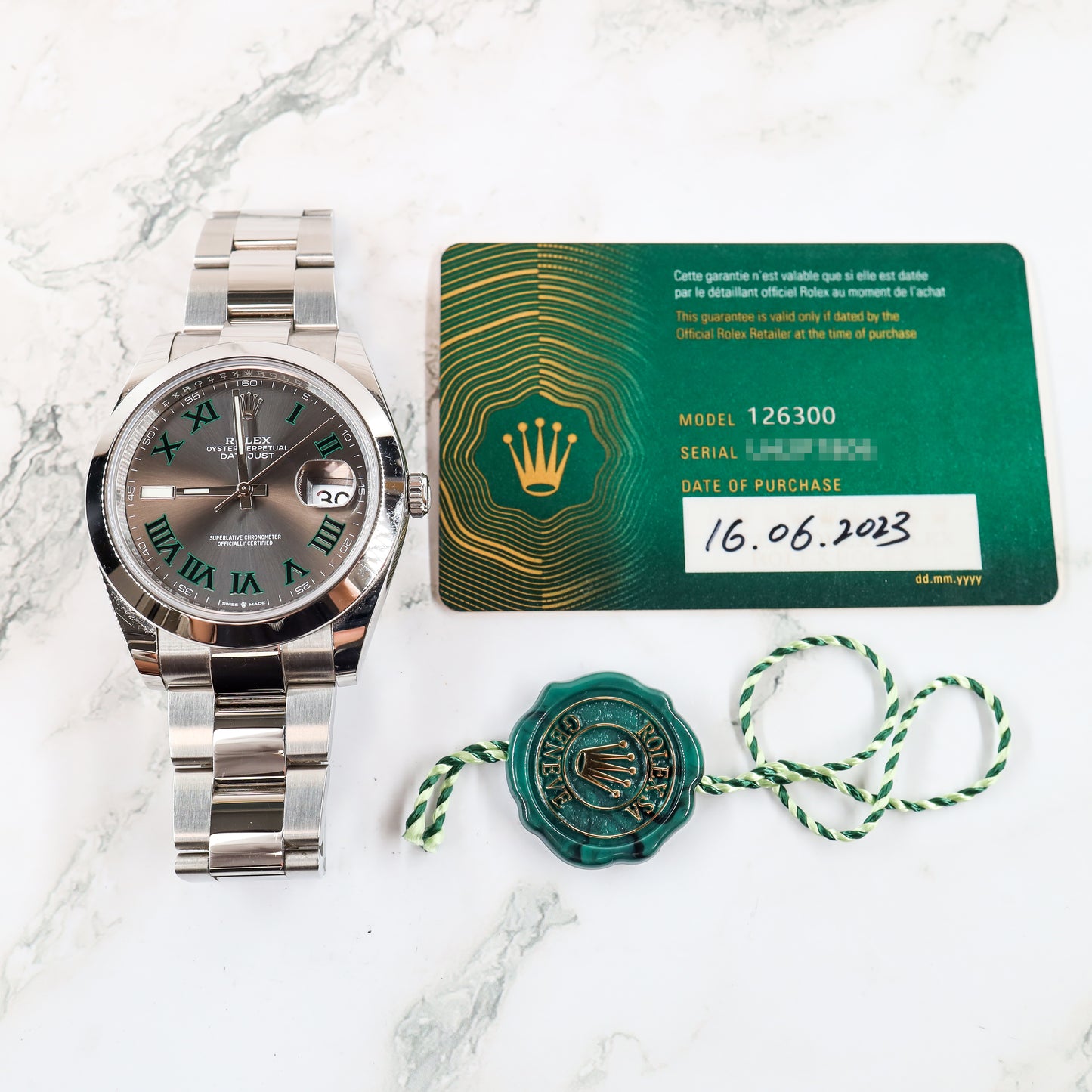 Rolex Datejust 126300 with Card