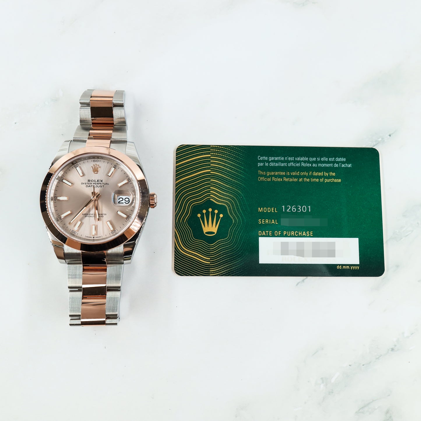 Rolex Datejust 126301 with Card