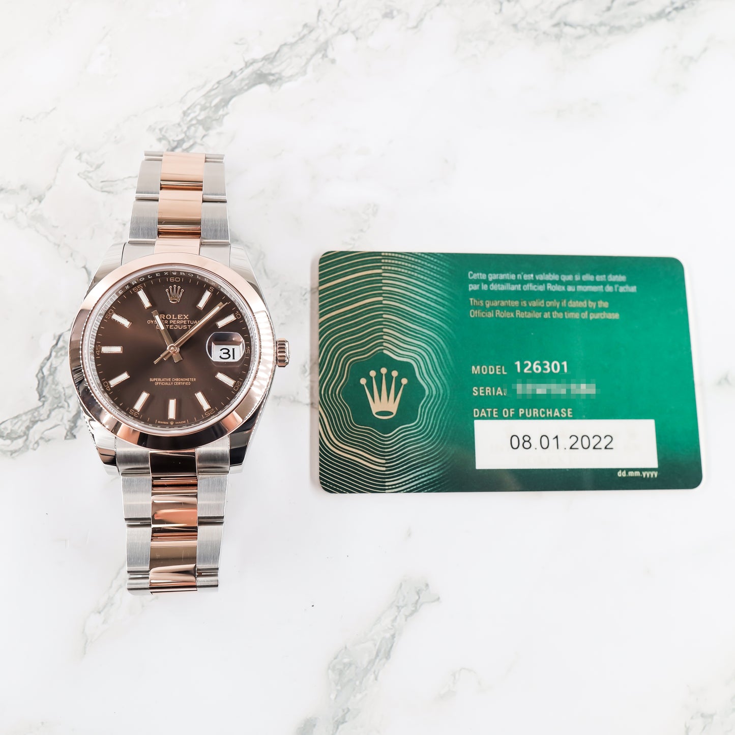 Rolex Datejust 126301 with Card