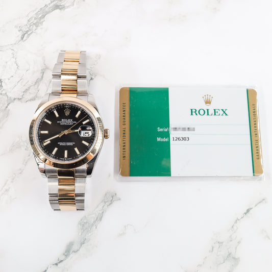 Rolex Datejust 126303 with Card