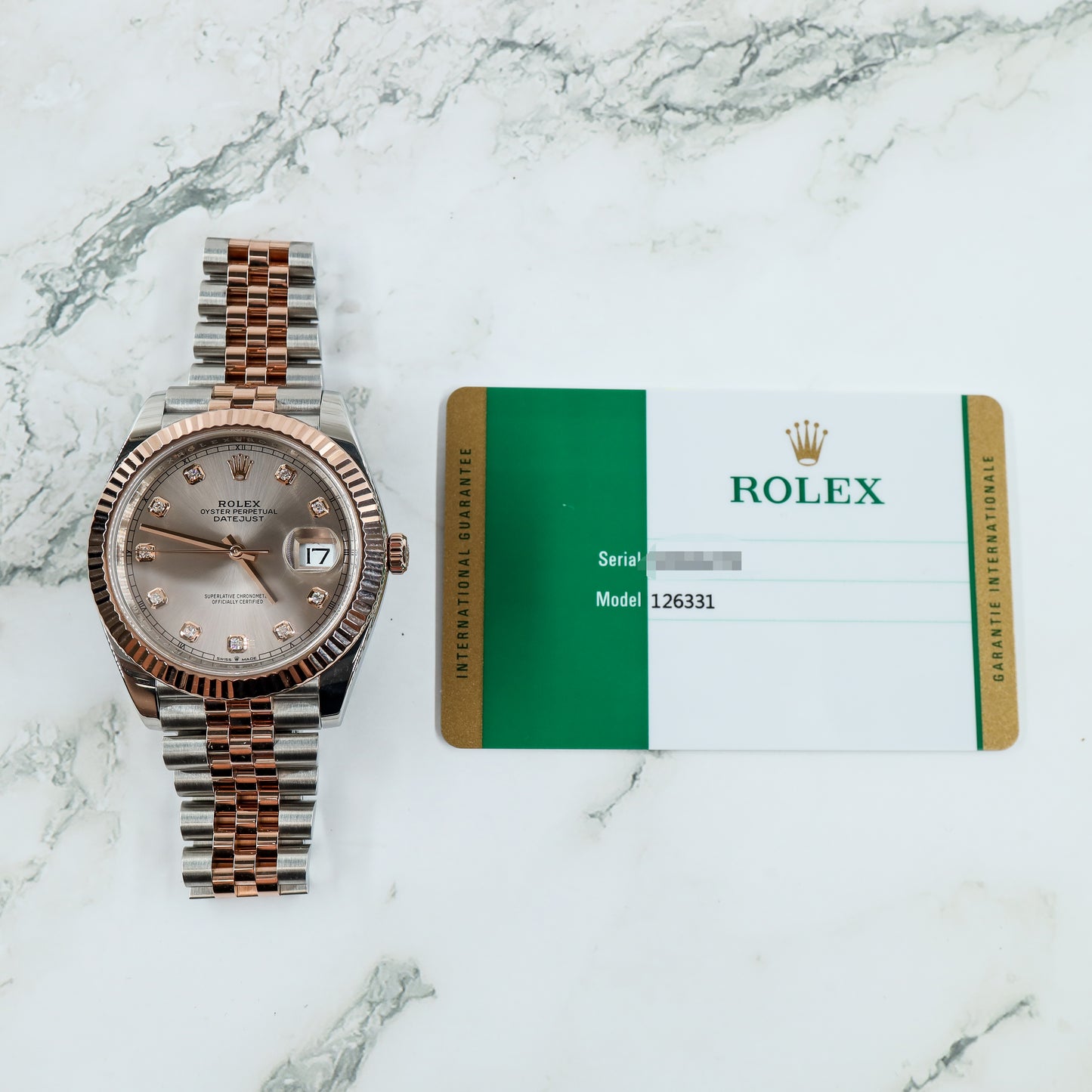 Rolex Datejust 126331G with Card