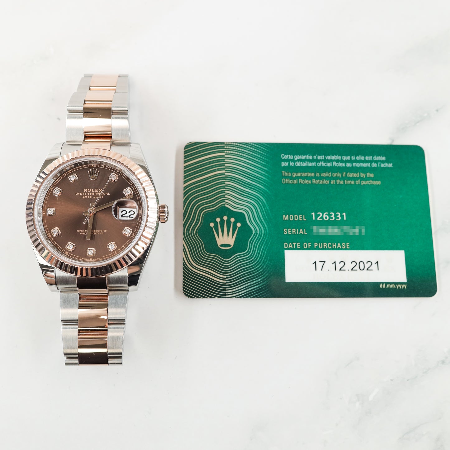 Rolex Datejust 126331 with Card