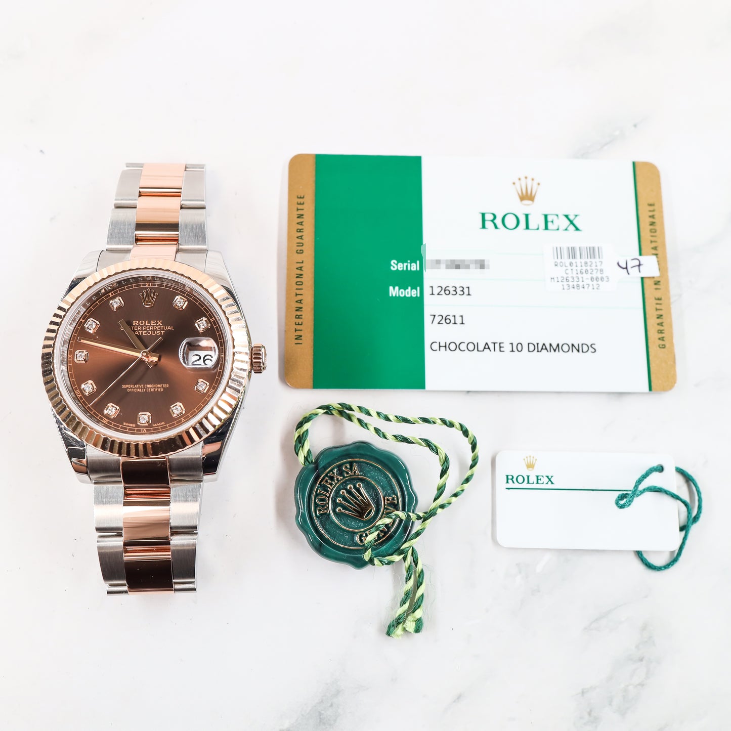 Rolex Datejust 126331 with Card