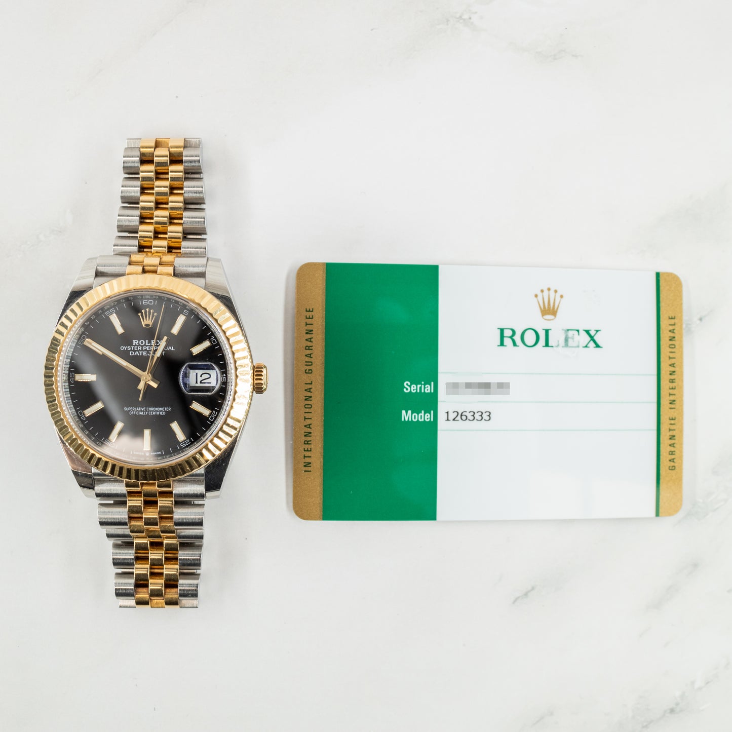 Rolex Datejust 126333 with Card