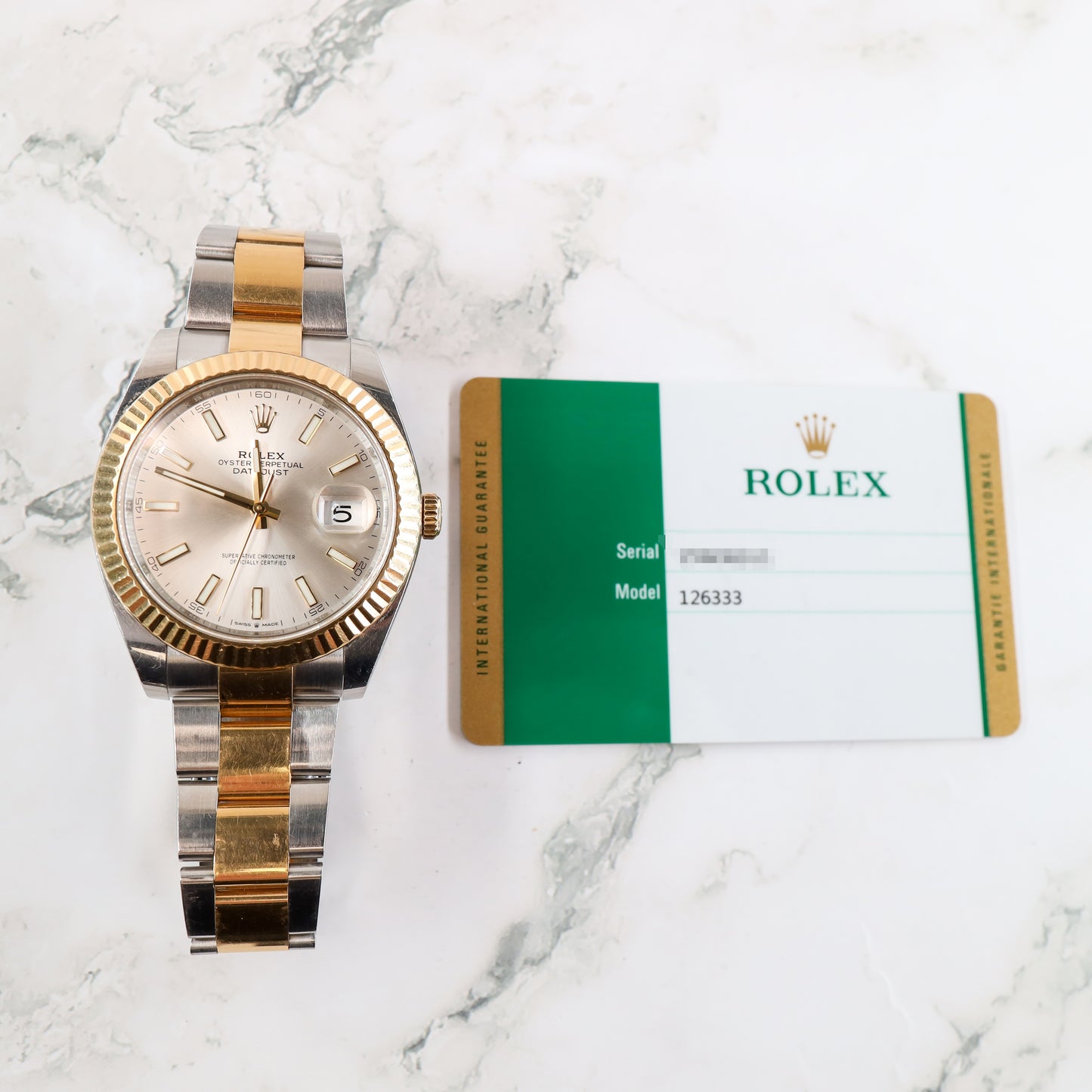 Rolex Datejust 126333 with Card