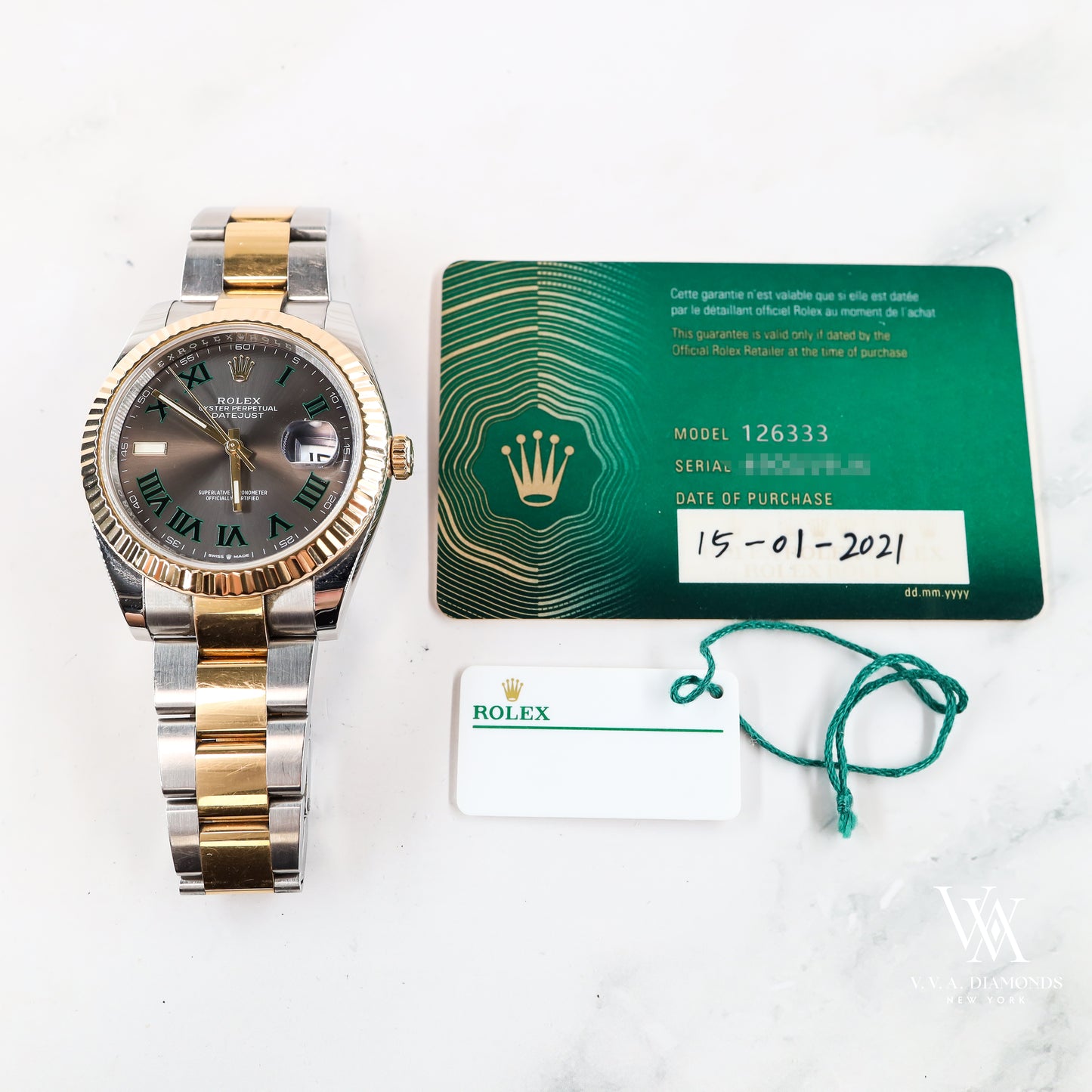 Rolex Datejust 126333 with Card