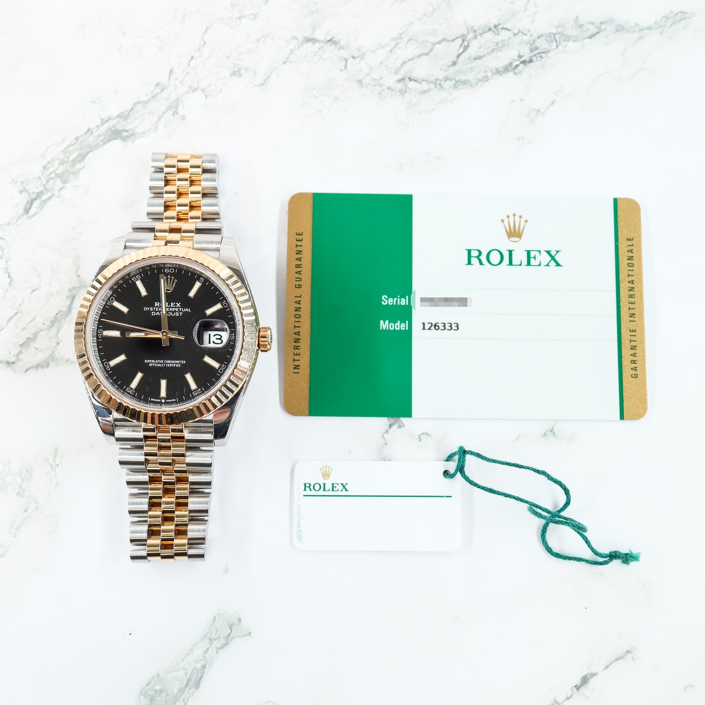 Rolex Datejust 126333 with Card