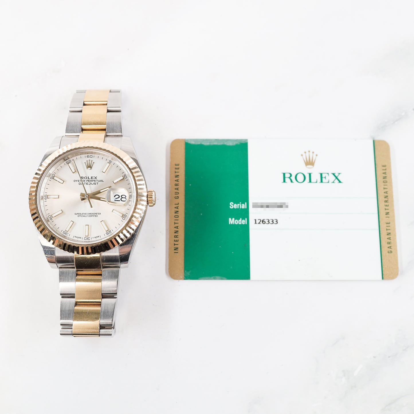 Rolex Datejust 126333 with Card