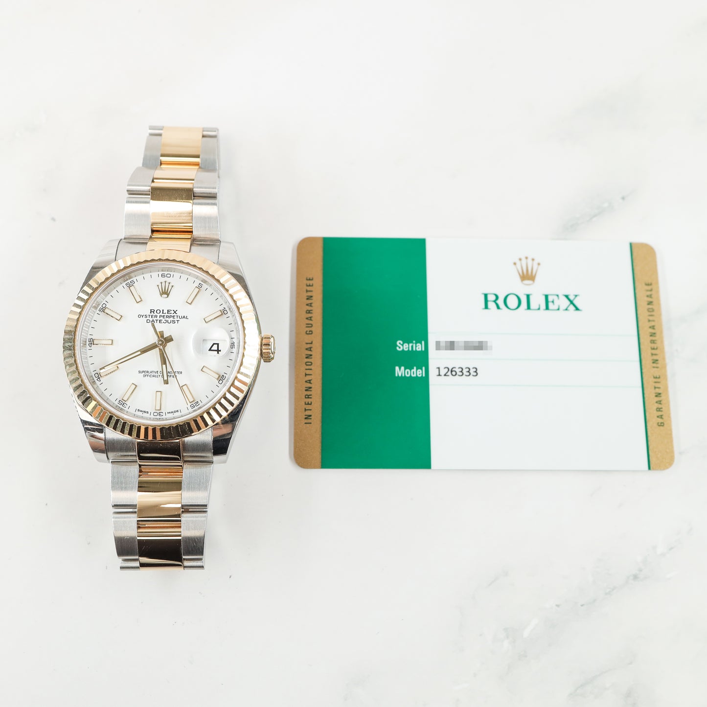 Rolex Datejust 12633 with Card