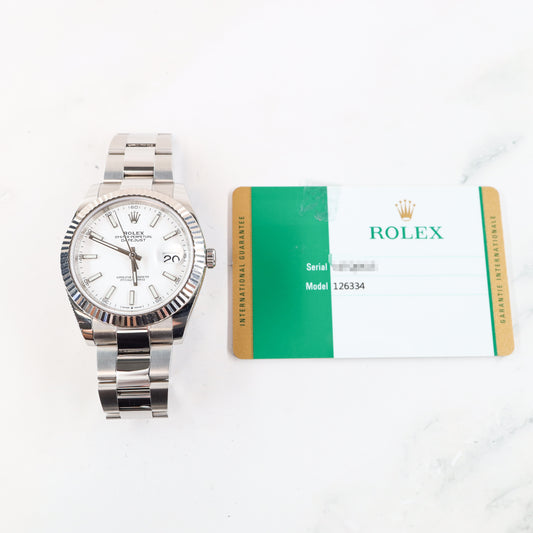 Rolex Datejust 126334 with Card