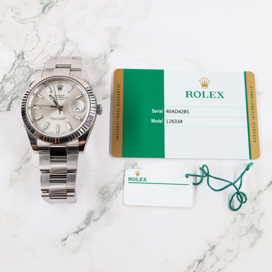 Rolex Datejust 126334 with Card