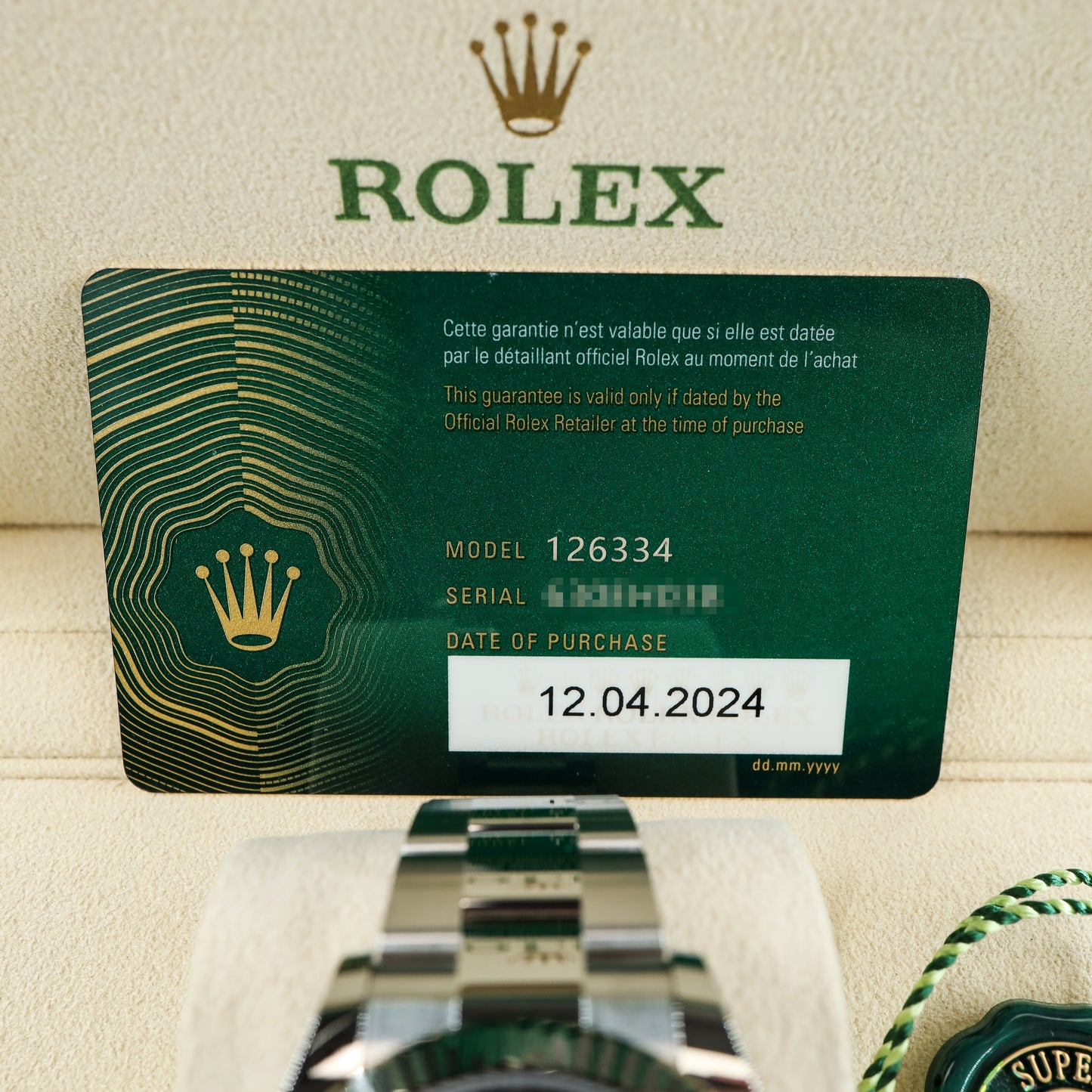 Rolex Datejust 126334 Full Set