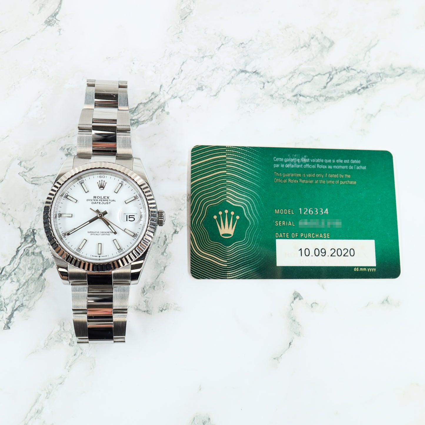 Rolex Datejust 126334 with Card