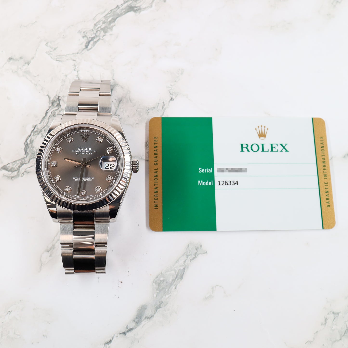 Rolex Datejust 126334 with Card