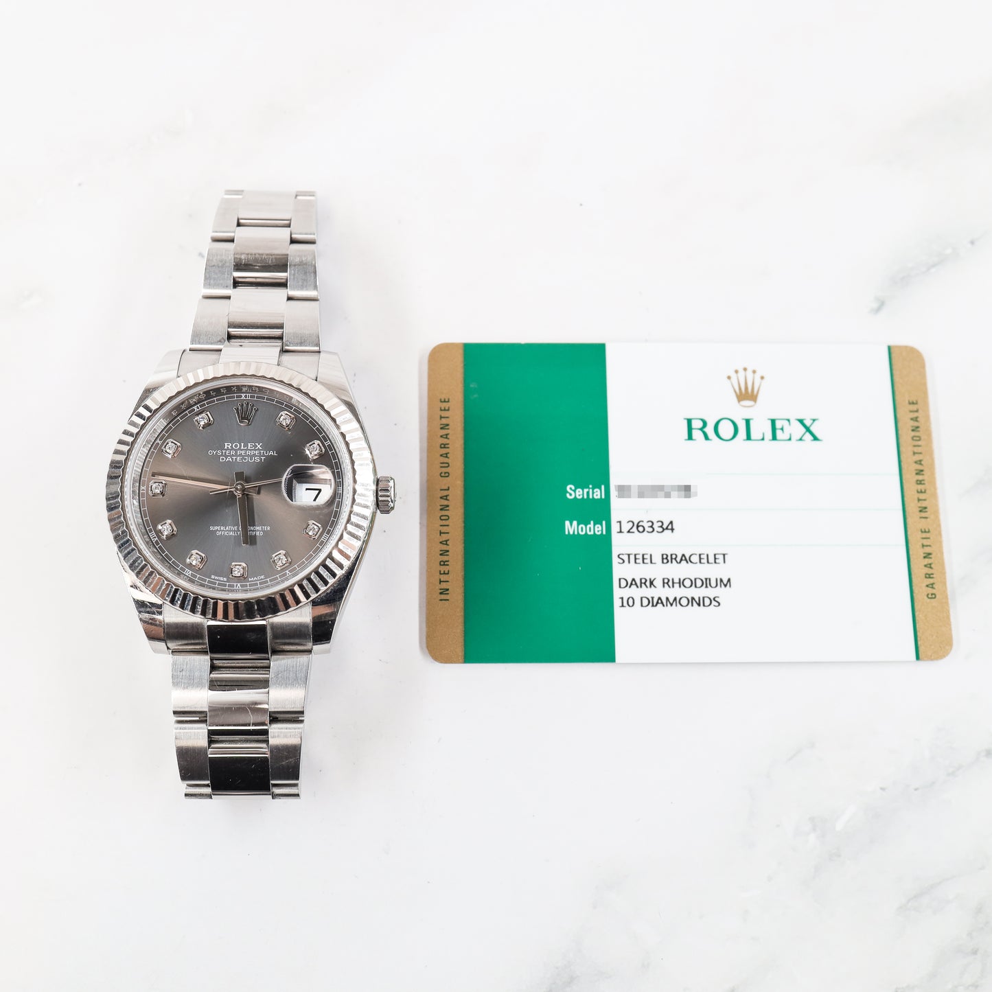 Rolex Datejust 126334 with Card